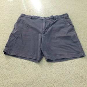 IZOD Saltwater Stretch Shorts Mens 36 Navy Blue Chino 7" Golf Casual Preppy